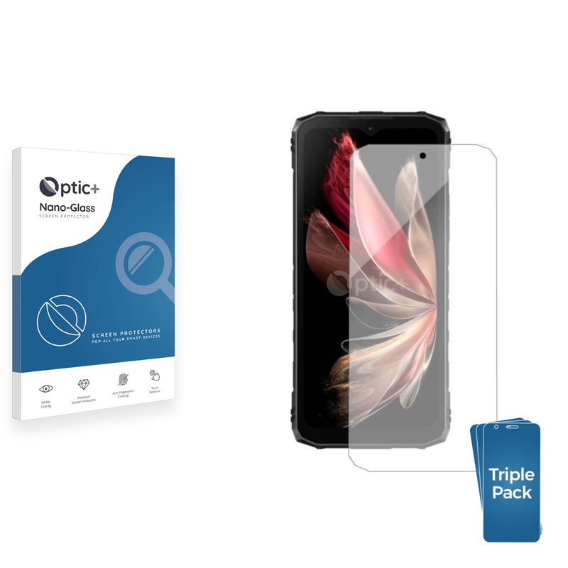 3-pack of Nano Glass screen protectors for Doogee Blade 10 Ultra