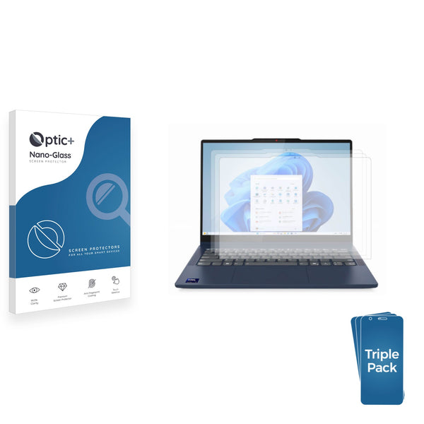 3-pack of Nano Glass screen protectors for Lenovo IdeaPad 5 2-in-1 (Gen 10) 14"