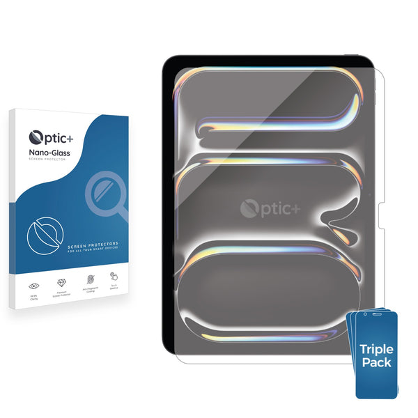3pk Optic+ Nano Glass Screen Protectors for Apple iPad Pro 11" 2024