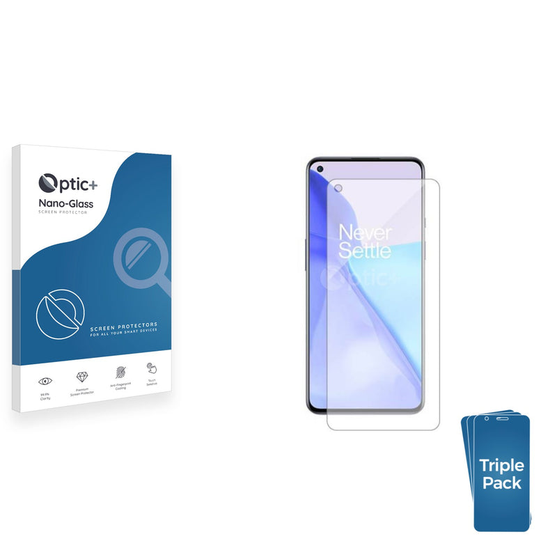 3pk Optic+ Nano Glass Screen Protectors for Oppo Reno 8 Lite