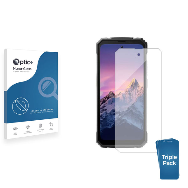 3pk Optic+ Nano Glass Screen Protectors for Blackview BV8100