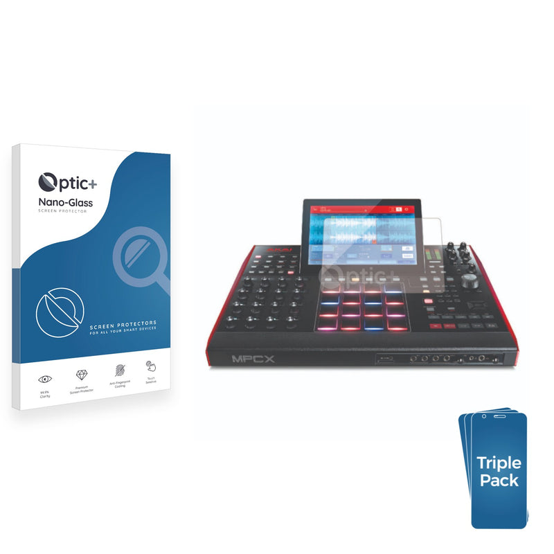brotect Pellicola Protettiva Vetro per Akai MPC One+ Protezione Schermo [Durezza Estrema 9H, Chiaro brotect Pellicola Protettiva Vetro per Akai MPC One+ Protezione Schermo [Durezza Estrema 9H, Chiaro