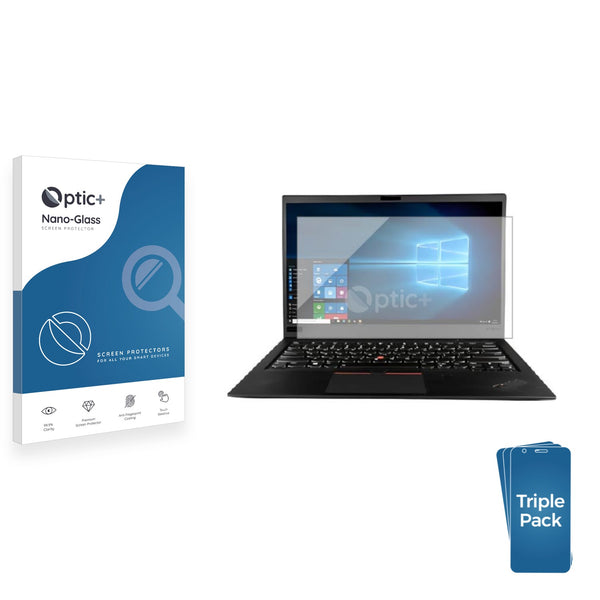 3pk Optic+ Nano Glass Screen Protectors for Lenovo ThinkPad X1 Carbon (6. Generation)