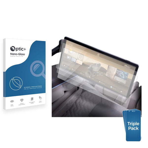 3-pack of Nano Glass screen protectors for OGAWA BIOVIS 5D AI Massage Chair