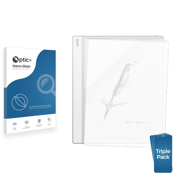 3-pack of Nano Glass screen protectors for Boox Note Max