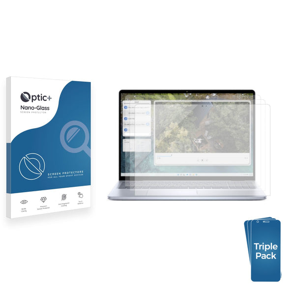 3-pack of Nano Glass screen protectors for Dell Inspiron 16 5645 Laptop