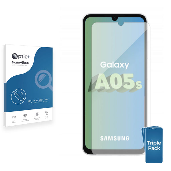 3pk Optic+ Nano Glass Screen Protectors for Samsung Galaxy A05s