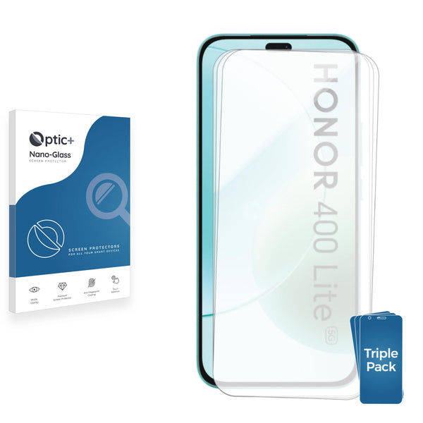 3-pack of Nano Glass screen protectors for Honor 400 Lite