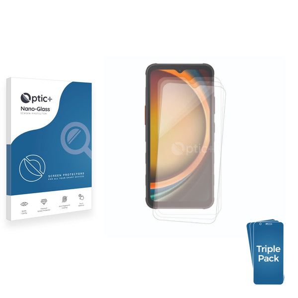 3-pack of Nano Glass screen protectors for Samsung Galaxy XCover 7 Enterprise Edition