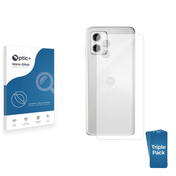 3pk Optic+ Nano Glass Rear Protectors for Motorola Moto G73 5G