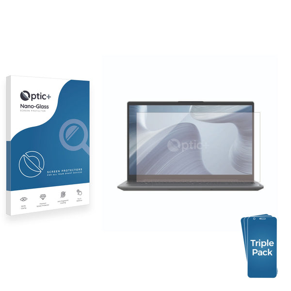 3pk Optic+ Nano Glass Screen Protectors for Lenovo IdeaPad Slim 5i Gen 9 15"