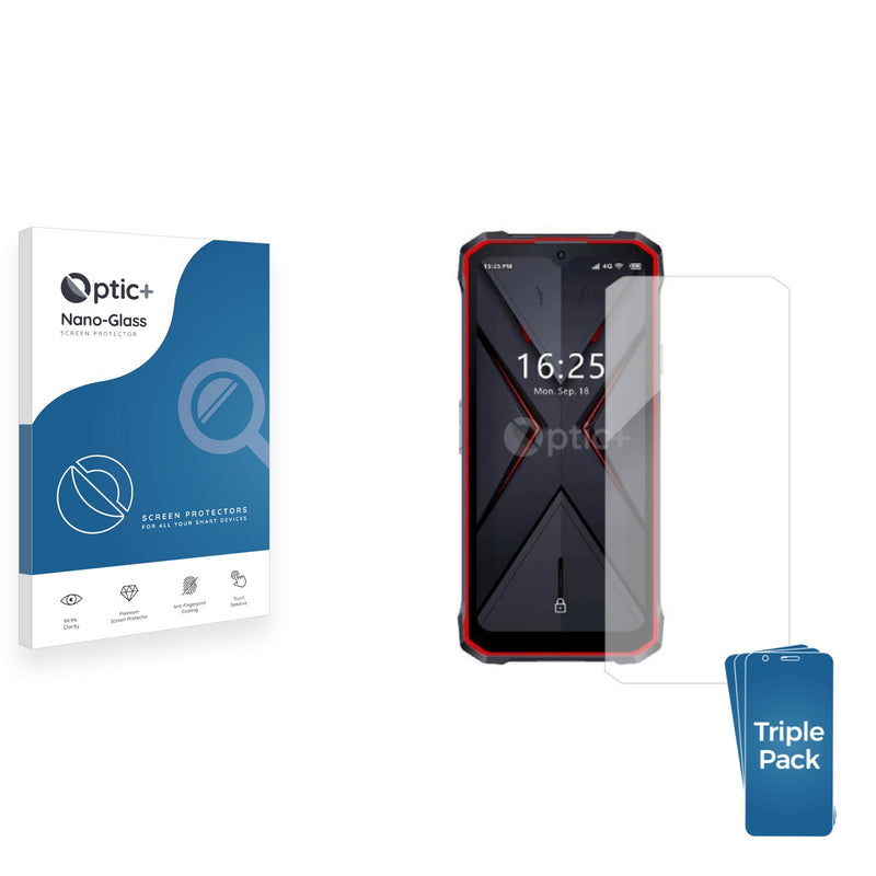 3pk Optic+ Nano Glass Screen Protectors for Hotwav T7