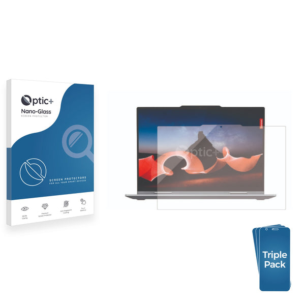 3pk Optic+ Nano Glass Screen Protectors for Lenovo ThinkPad X1 2-in-1 Gen 9 14"
