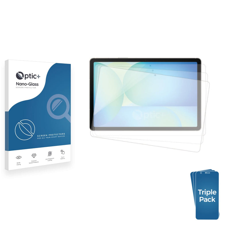 3-pack of Nano Glass screen protectors for Samsung Tab S10 FE+