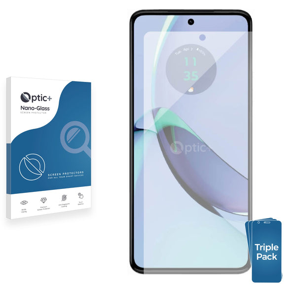 3pk Optic+ Nano Glass Screen Protectors for Motorola Moto G84