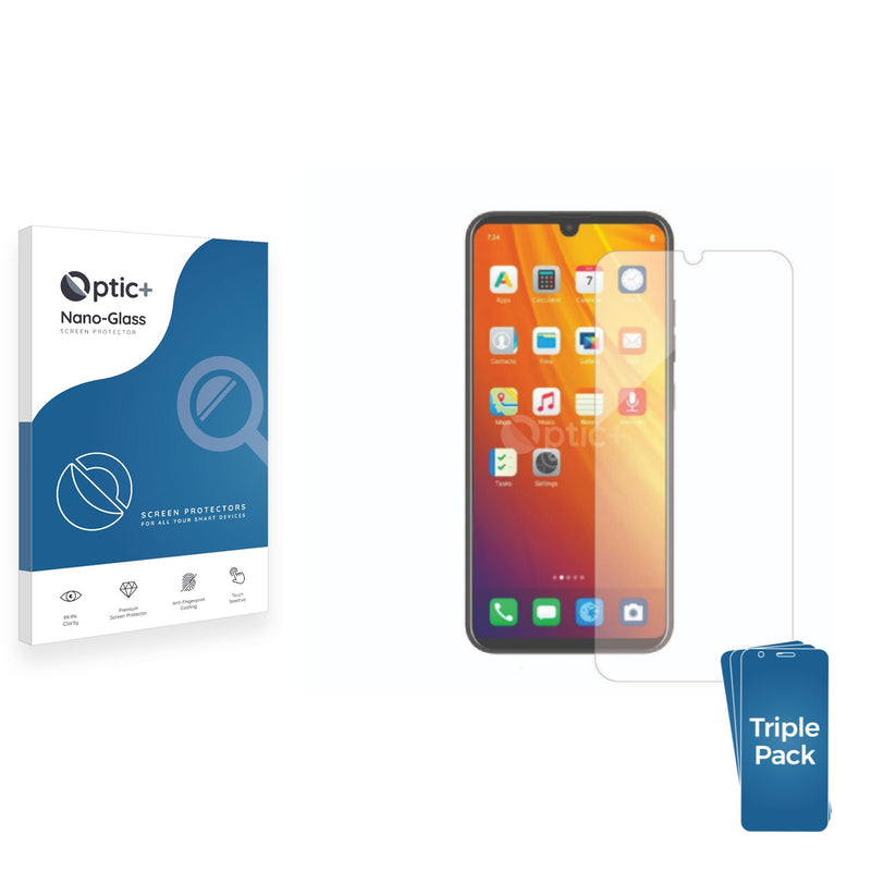 3pk Optic+ Nano Glass Screen Protectors for Teracube 2e