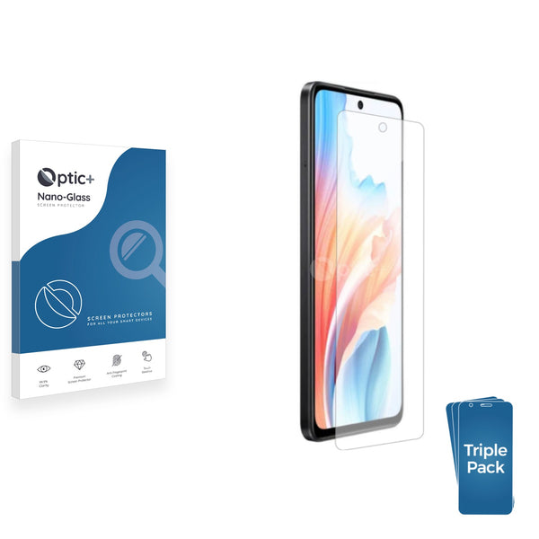 3pk Optic+ Nano Glass Screen Protectors for Oppo A2