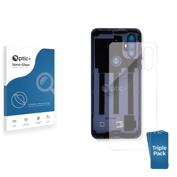 3pk Optic+ Nano Glass Rear Protectors for Motorola Moto G Power 2022