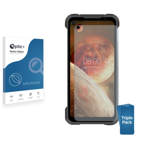 3pk Optic+ Nano Glass Screen Protectors for Doogee S97 Pro