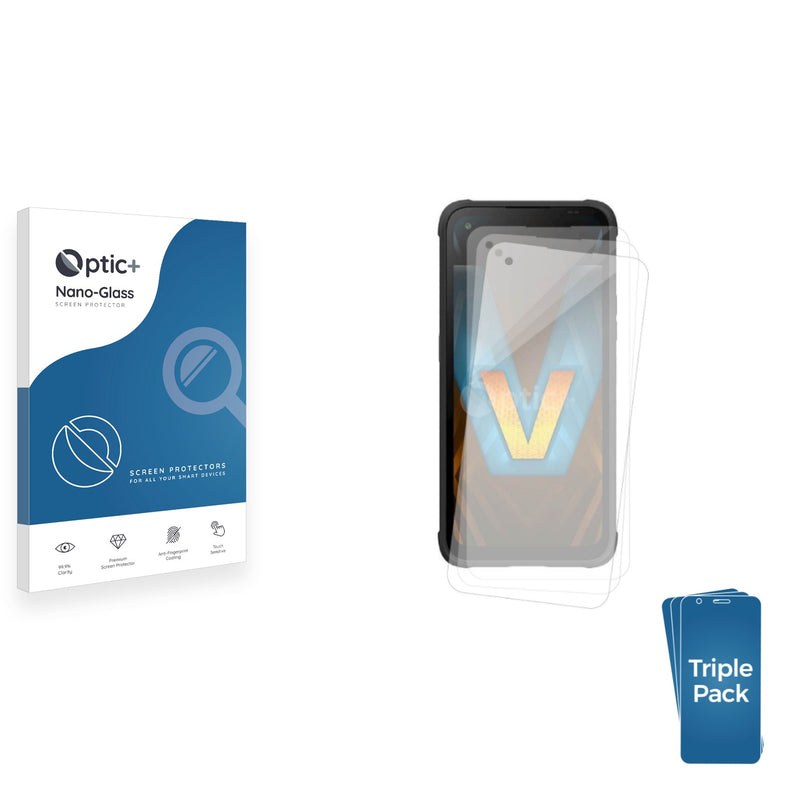 3-pack of Nano Glass screen protectors for Hammer Blade V 5G