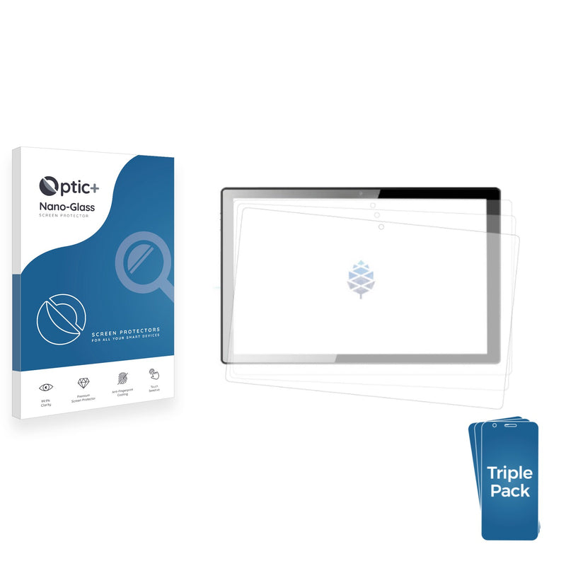 3-pack of Nano Glass screen protectors for Pine64 PineTab-V