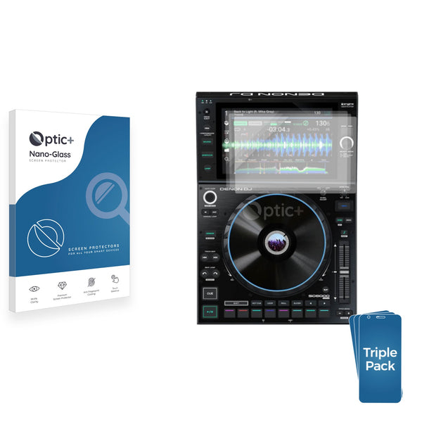3-pack of Nano Glass screen protectors for Denon DJ SC6000M Prime