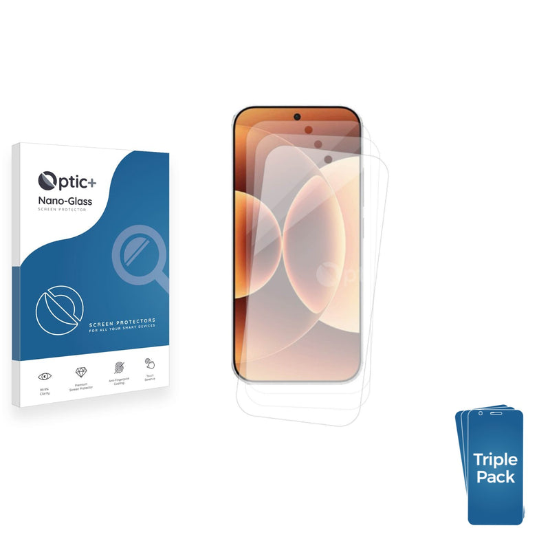 3-pack of Nano Glass screen protectors for Xiaomi 17 Pro