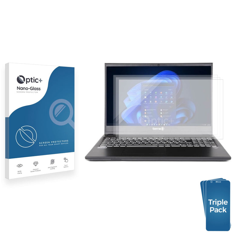 3-pack of Nano Glass screen protectors for Wortmann Terra Mobile 1516U