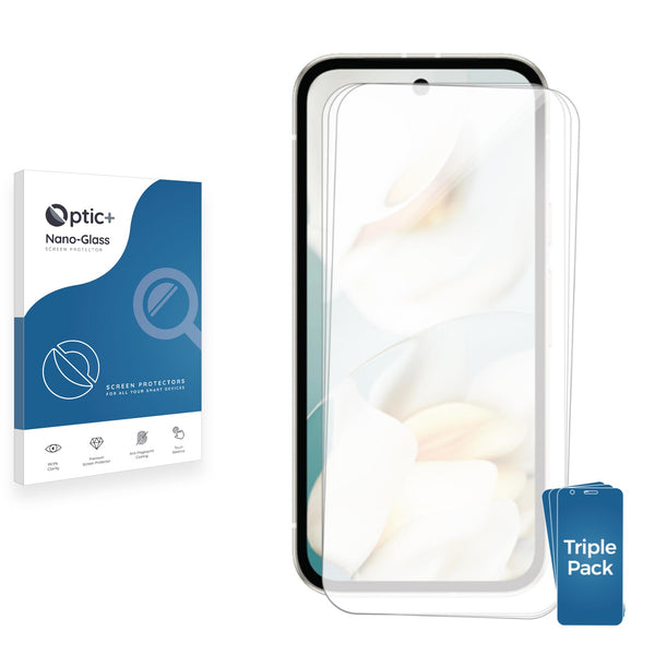 3-pack of Nano Glass screen protectors for Google Pixel 9a
