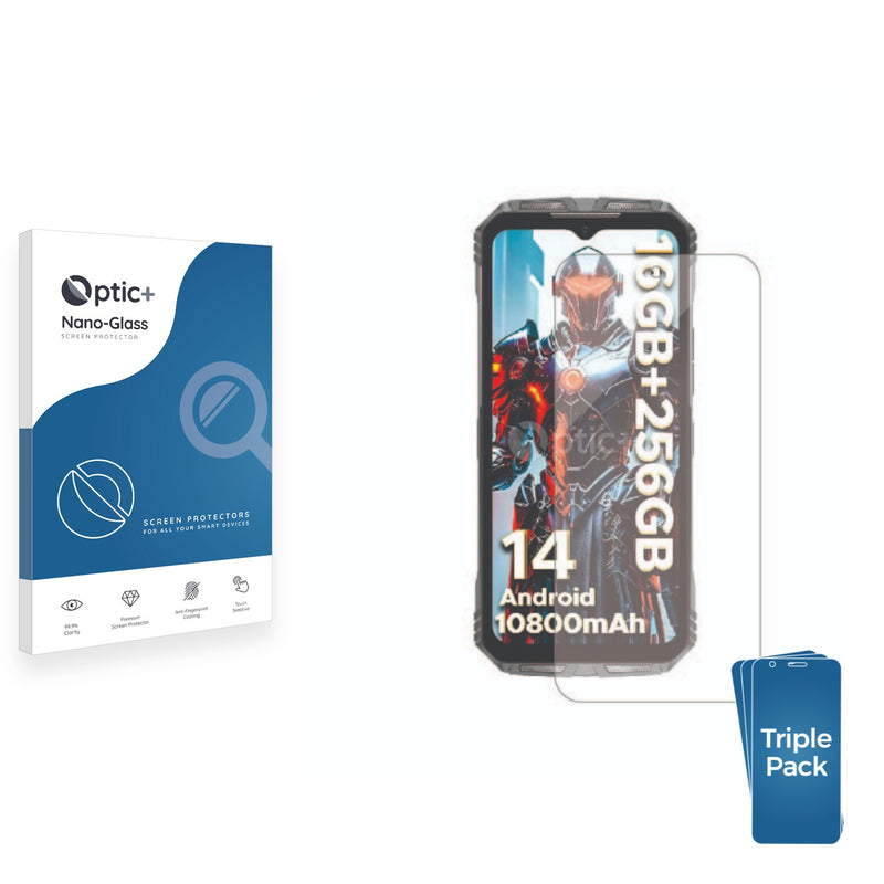 3-pack of Nano Glass screen protectors for Doogee S punkt