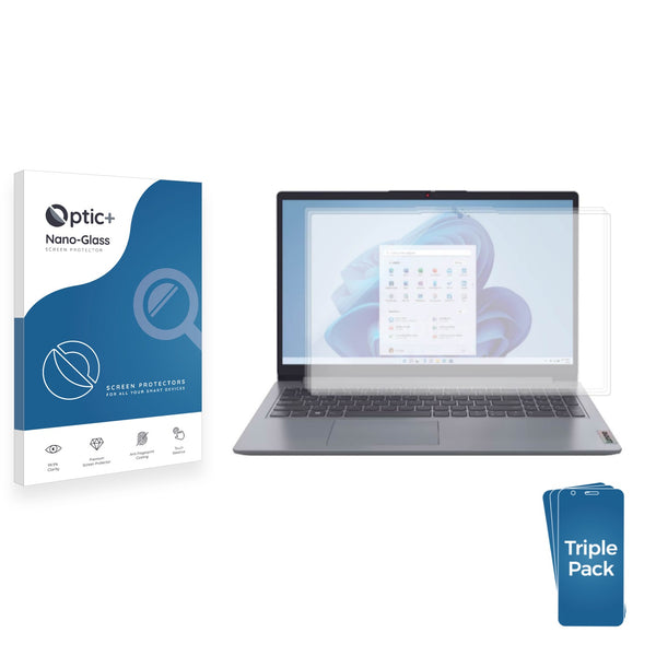 3-pack of Nano Glass screen protectors for Lenovo IdeaPad 1 15ALC7