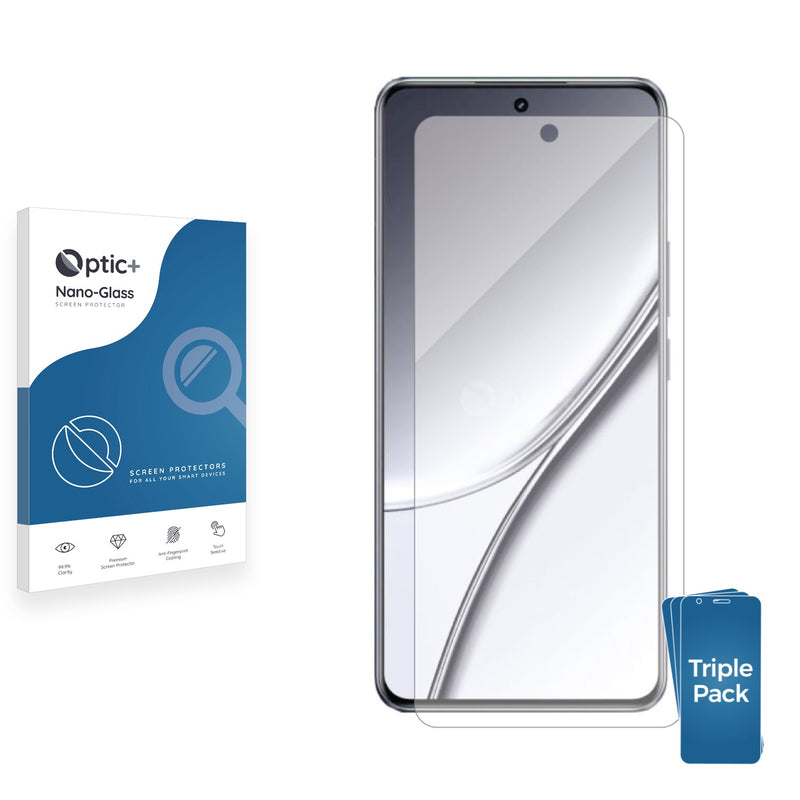 3pk Optic+ Nano Glass Screen Protectors for realme GT5 Pro