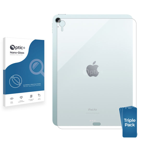 3pk Optic+ Nano Glass Rear Protectors for Apple iPad Air 11" 2024 (Back)