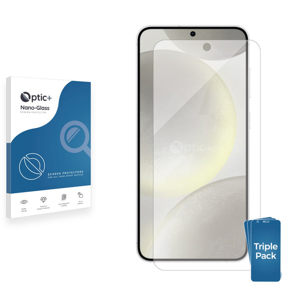 3pk Optic+ Nano Glass Screen Protectors for Samsung Galaxy S24 Plus