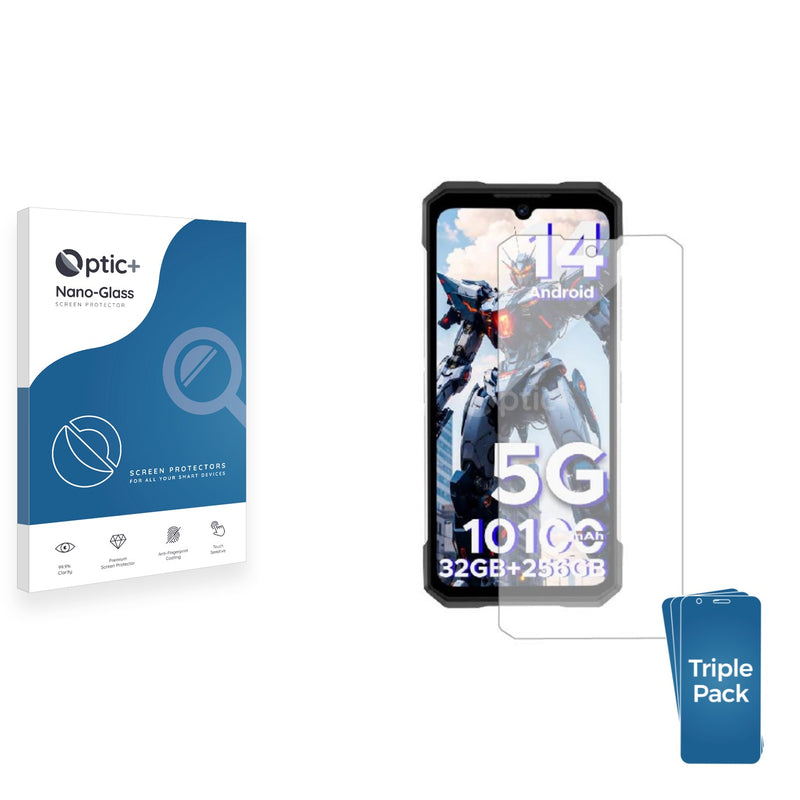 3-pack of Nano Glass screen protectors for Doogee S200