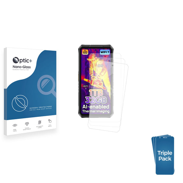 3-pack of Nano Glass screen protectors for Ulefone Armor 28 Pro