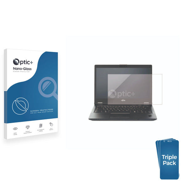 3-pack of Nano Glass screen protectors for Fujitsu Lifebook E549