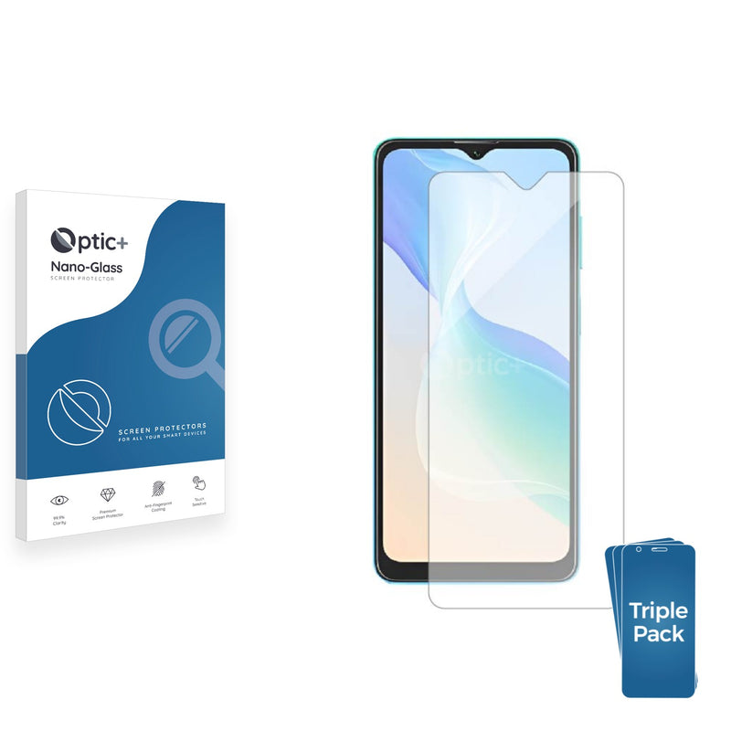 3pk Optic+ Nano Glass Screen Protectors for Oscal C30 Pro