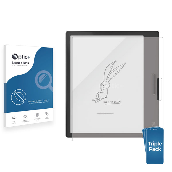 3pk Optic+ Nano Glass Screen Protectors for Onyx Boox Page