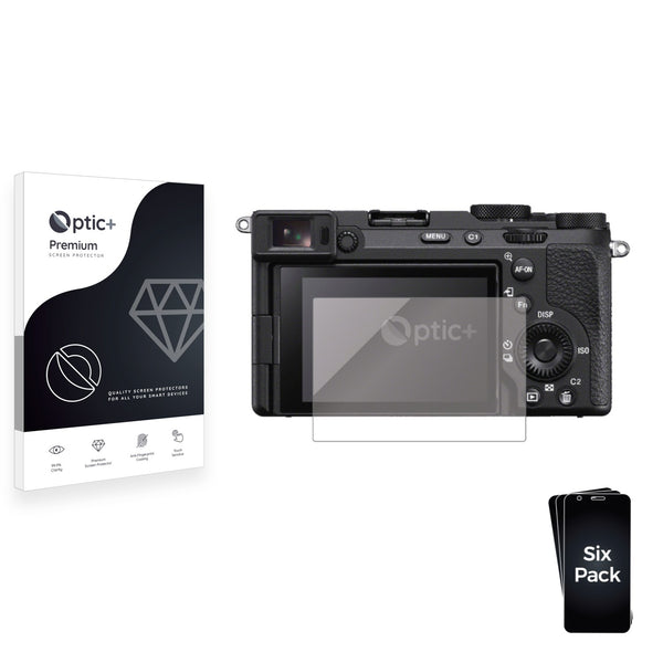 6pk Optic+ Premium Film Screen Protectors for Sony Alpha A7C R