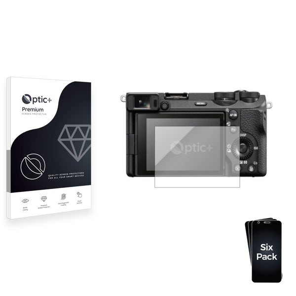 6pk Optic+ Premium Film Screen Protectors for Sony Alpha 6700