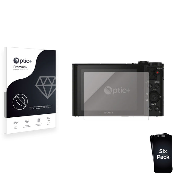 6pk Optic+ Premium Film Screen Protectors for Sony Cyber-Shot DSC-WX500