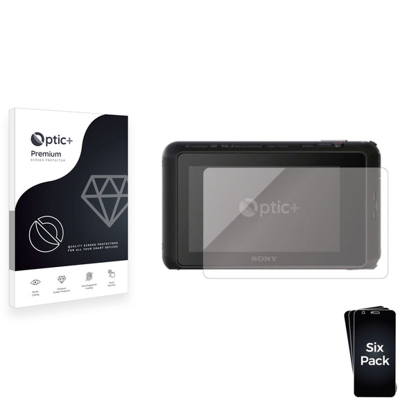 6pk Optic+ Premium Film Screen Protectors for Sony Cyber-Shot DSC-TX20