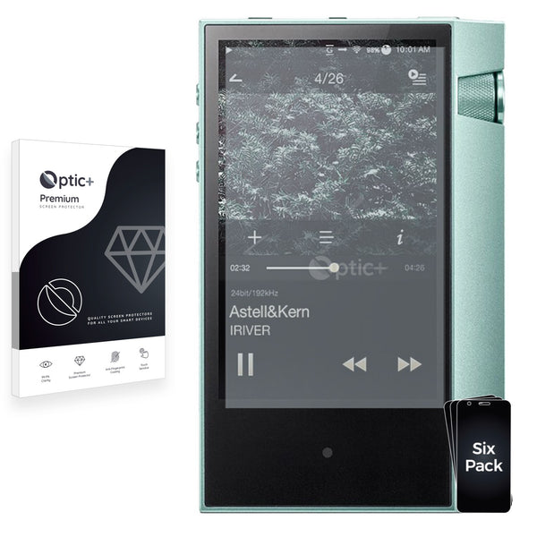 6pk Optic+ Premium Film Screen Protectors for Astell&Kern AK70