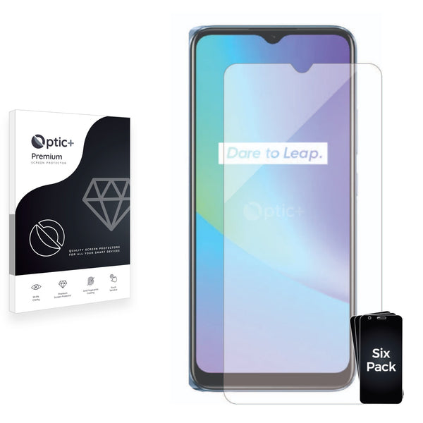 6pk Optic+ Premium Film Screen Protectors for Realme C25