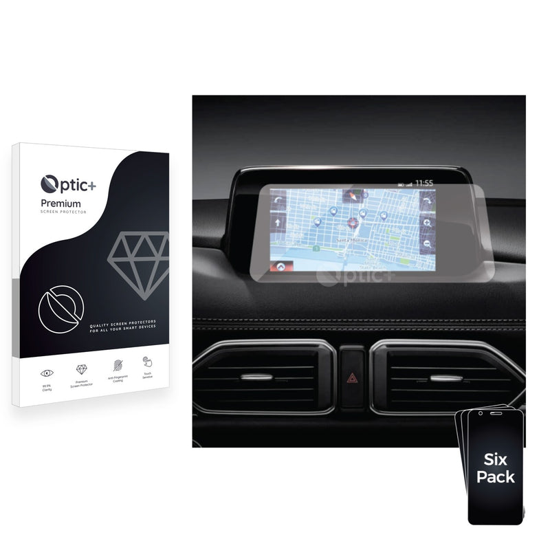 Pellicola Protettiva Upscreen Per Mazda CX-3 2013-2019 MZD Connect | Trasparente Anti-impronta E Antigraffio | Prodotta In Germania