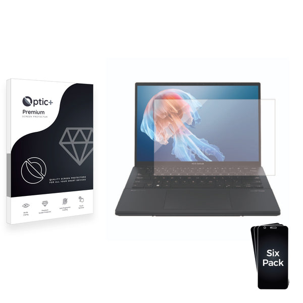 6pk Optic+ Premium Film Screen Protectors for ASUS ZenBook Duo OLED 2024 UX8406