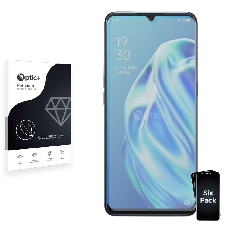 6pk Optic+ Premium Film Screen Protectors for Oppo A91