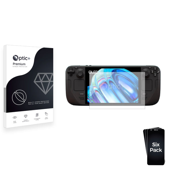 6pk Optic+ Premium Film Screen Protectors for Valve Steam Deck OLED