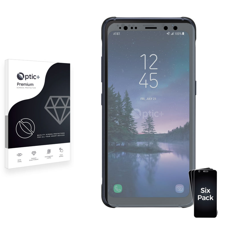 6pk Optic+ Premium Film Screen Protectors for Samsung Galaxy S8 Active